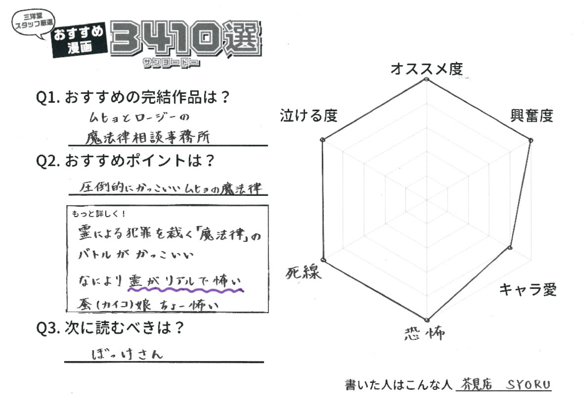 ムヒョとロージーの魔法律相談事務所 おすすめ漫画3410選 完結マンガ編 三洋堂書店 ムヒョとロージーの魔法律相談事務所 おすすめ漫画3410選 完結マンガ編 三洋堂書店